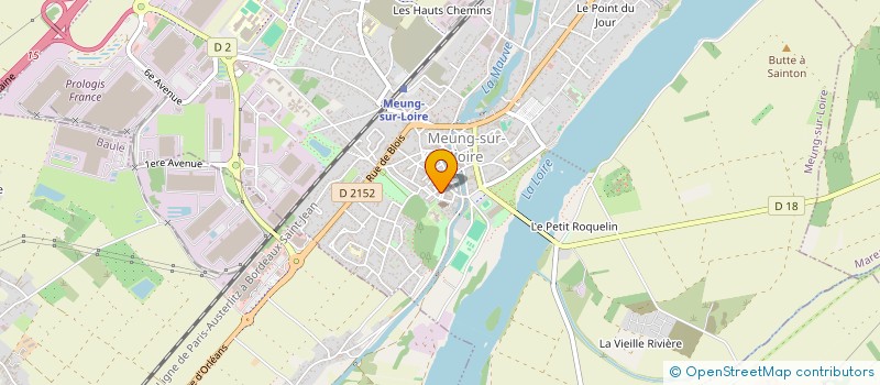 localisation de l'entreprise EURL QUINZE-VINGT OPTIQUE  MEUNG-SUR-LOIRE
