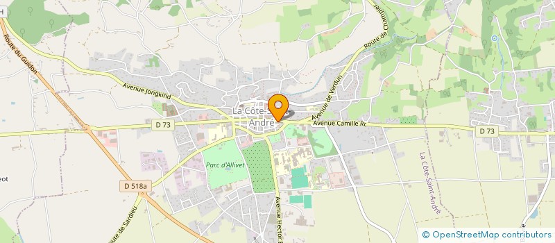 localisation de l'entreprise EURL QUIPROKO  LA COTE-SAINT-ANDRE