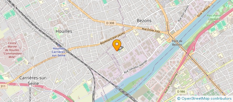 localisation de l'entreprise EURL R C P C à BEZONS