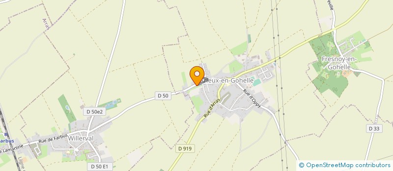 localisation de l'entreprise EURL R LEVERT à ARLEUX-EN-GOHELLE