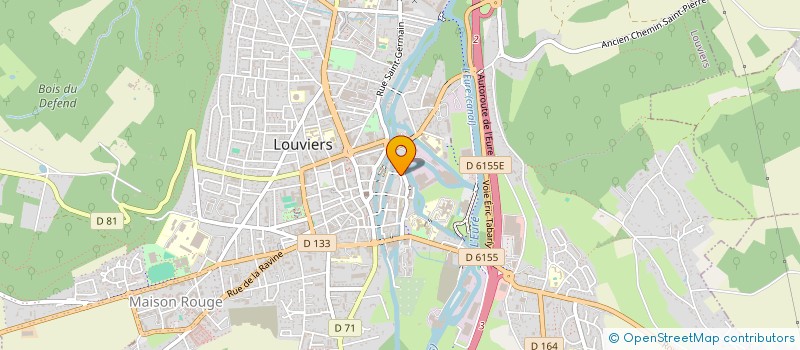 localisation de l'entreprise EURL R & R  LOUVIERS