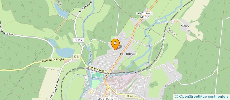 localisation de l'entreprise EURL RABIEGA STEPHANE à POISEUX