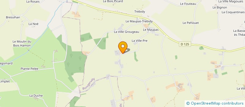 localisation de l'entreprise EURL RABORY STEVEN  BOISGERVILLY