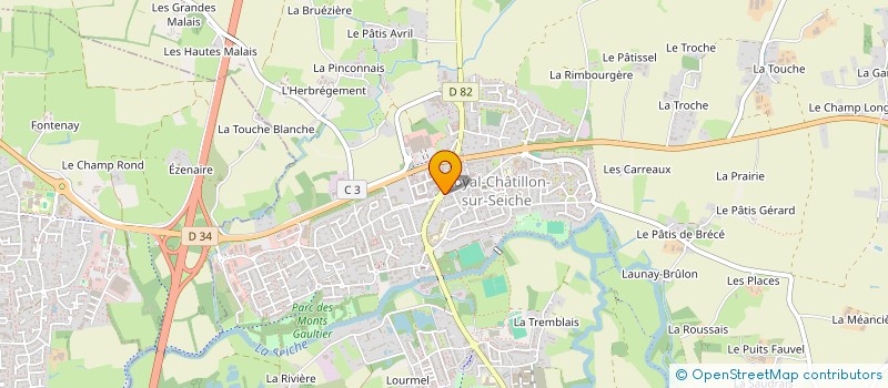 localisation de l'entreprise EURL RABU BENOIT  NOYAL-CHATILLON-SUR-SEICHE