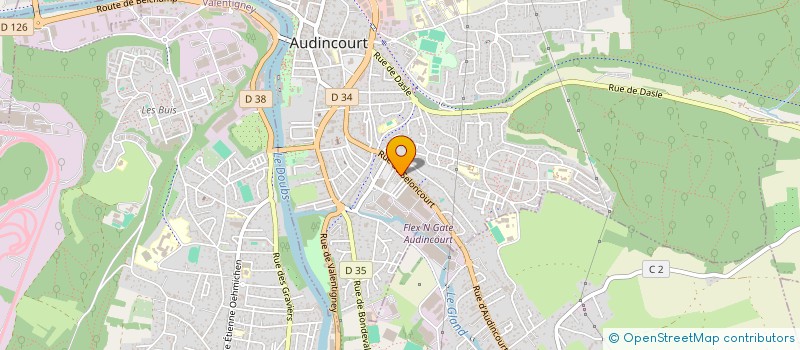 localisation de l'entreprise EURL RACINE JEROME  AUDINCOURT