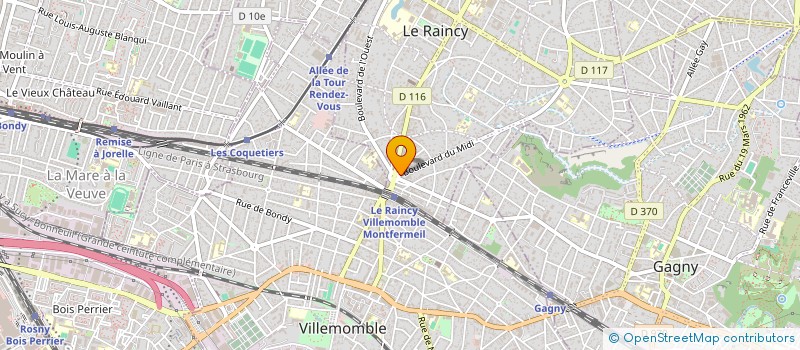 localisation de l'entreprise EURL RAINCYVIN  LE RAINCY