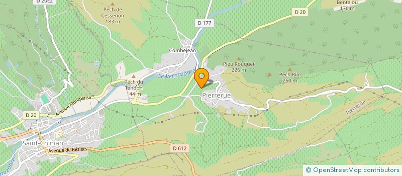 localisation de l'entreprise EURL RAYMOND MIQUEL  SAINT-JEAN-DE-MINERVOIS