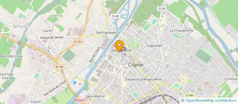 localisation de l'entreprise EURL REAL CONCEPT DESSINS SERVICES à COGNAC