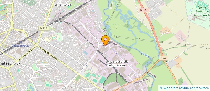 localisation de l'entreprise EURL RECUP INDUSTRIELLE DE L'INDRE à CHATEAUROUX