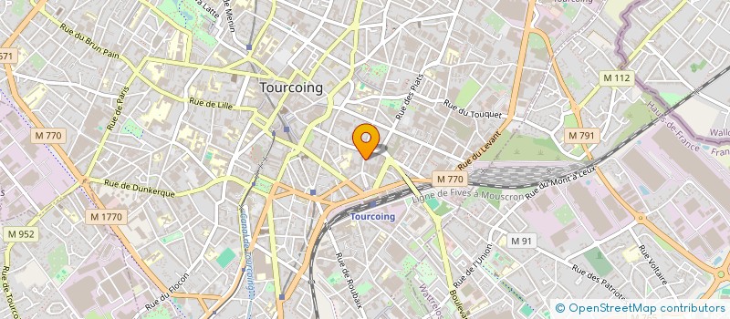 localisation de l'entreprise EURL REGION MEDIA SPORTS  TOURCOING