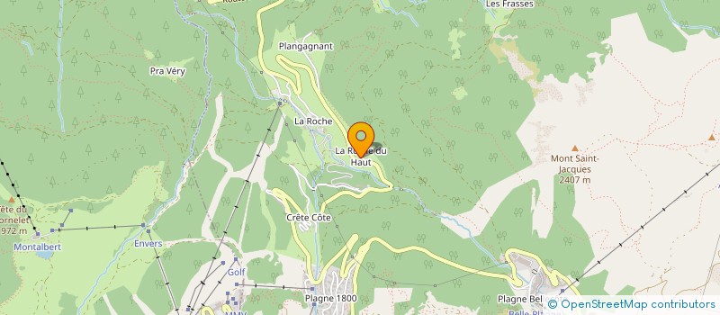 localisation de l'entreprise EURL RELAIS GLISSE à LA PLAGNE TARENTAISE