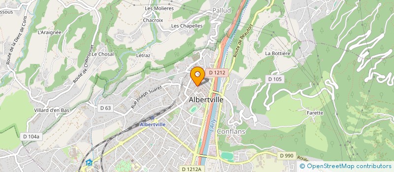 localisation de l'entreprise EURL RELMEL à ALBERTVILLE