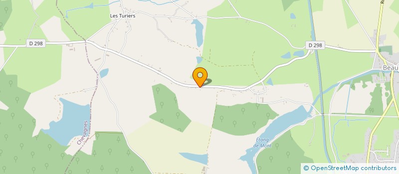 localisation de l'entreprise EURL RENOBAT 03  BEAULON