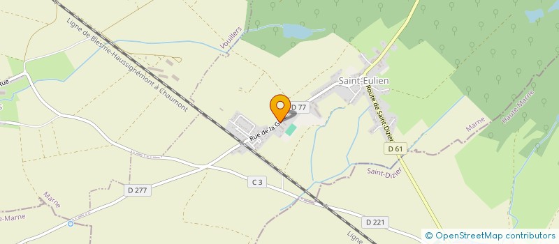 localisation de l'entreprise EURL RENOV'BAT à SAINT-EULIEN