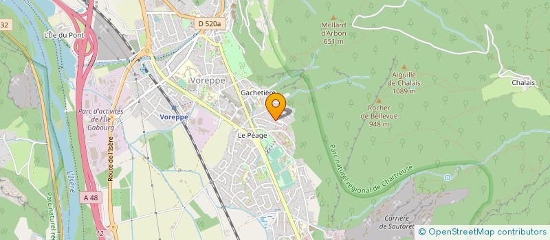 localisation de l'entreprise EURL RENOVBAT  VOREPPE