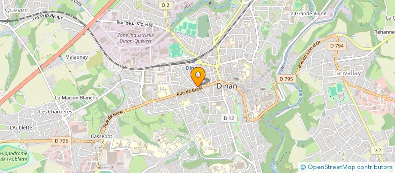 localisation de l'entreprise EURL RETOUCH'MODE à DINAN