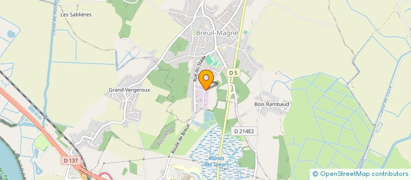 localisation de l'entreprise EURL REUTIN JEAN LUC  BREUIL-MAGNE