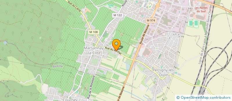 localisation de l'entreprise EURL RGX COURTAGE à MARSANNAY-LA-COTE