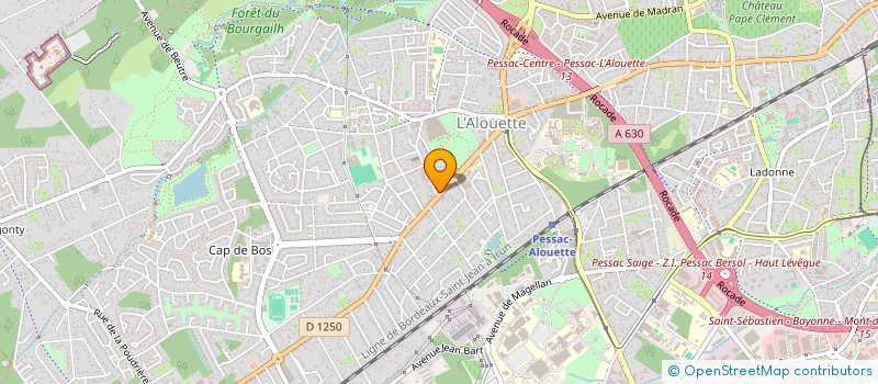 localisation de l'entreprise EURL RICARD BEZIAT à PESSAC