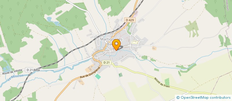 localisation de l'entreprise EURL RICHARD BONY à MARTIGNY-LES-BAINS