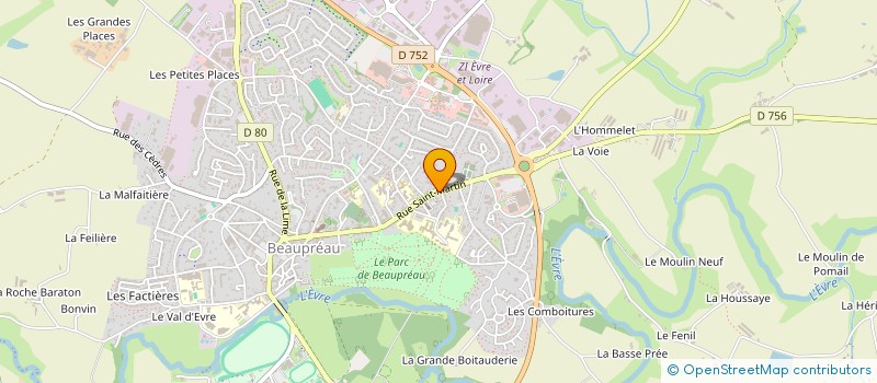 localisation de l'entreprise EURL RICOUL à BEAUPREAU-EN-MAUGES