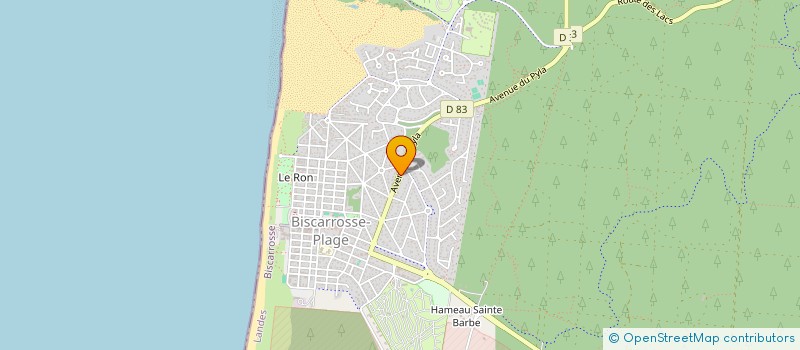 localisation de l'entreprise EURL RIDE & WASH  BISCARROSSE