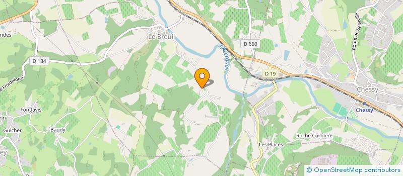 localisation de l'entreprise EURL RIGOLET à LE BREUIL