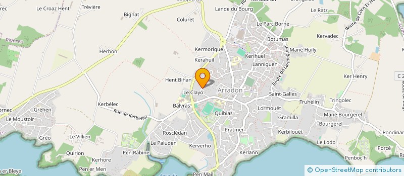 localisation de l'entreprise EURL RIVECK à ARRADON