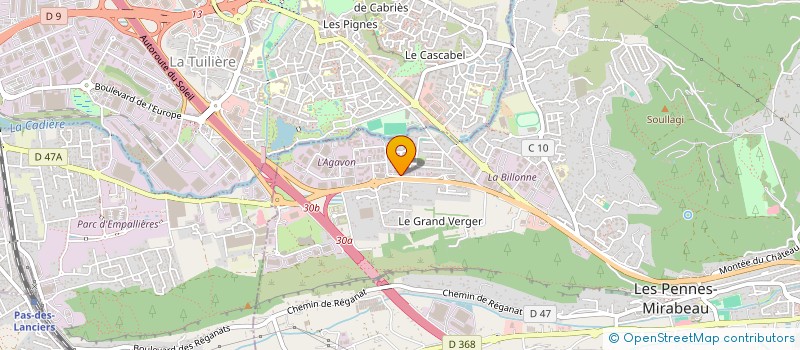 localisation de l'entreprise EURL RJL à LES PENNES-MIRABEAU