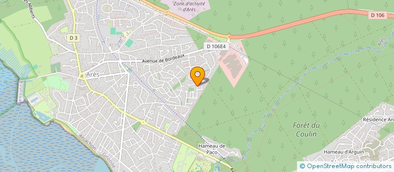 localisation de l'entreprise EURL ROBERT  ARES