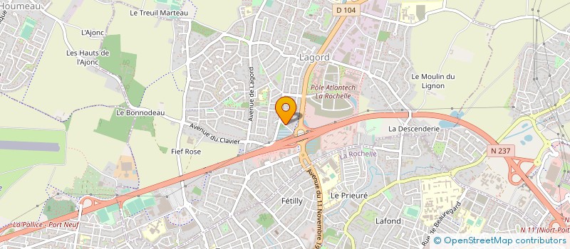 localisation de l'entreprise EURL ROCHA à LAGORD