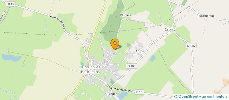 localisation de l'entreprise EURL ROGER NET SERVICE  OUROUER-LES-BOURDELINS