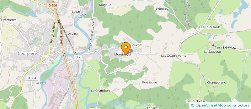 localisation de l'entreprise EURL ROLAND TAILLANDIER à COURPIERE