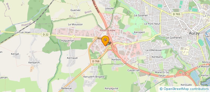 localisation de l'entreprise EURL ROLLAND  AURAY