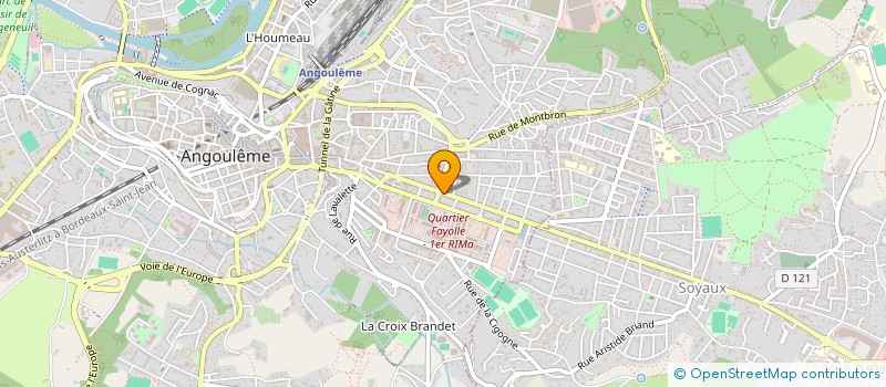 localisation de l'entreprise EURL ROMAGNE à ANGOULEME