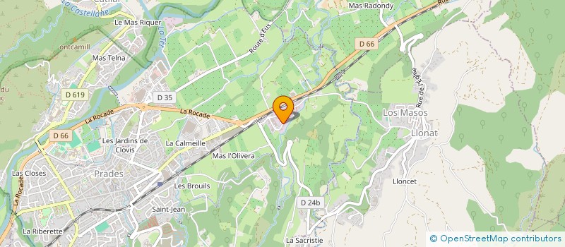 localisation de l'entreprise EURL ROMAIN CT  PRADES