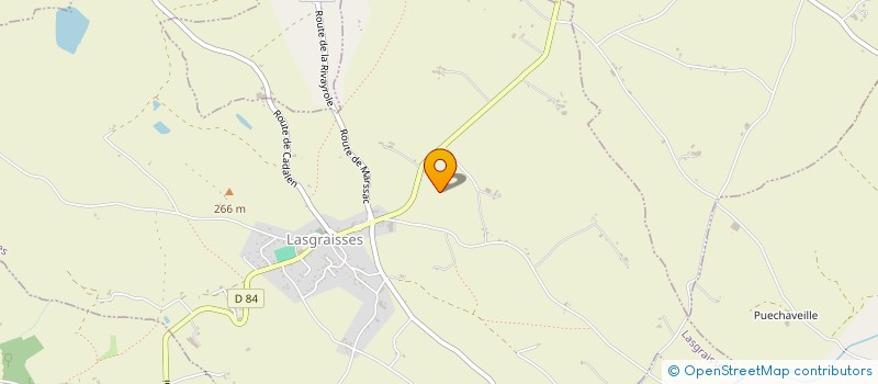 localisation de l'entreprise EURL ROMAIN T.P  LASGRAISSES