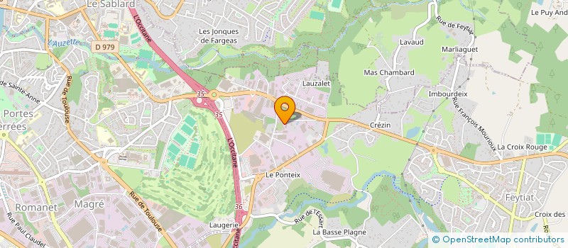 localisation de l'entreprise EURL RONDE GARDIENNAGE INTERVENTION SECURITE à FEYTIAT