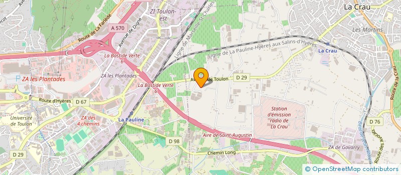 localisation de l'entreprise EURL ROSACRAU  LA CRAU