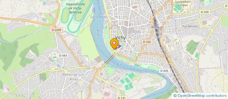 localisation de l'entreprise EURL ROSELLINI  VICHY