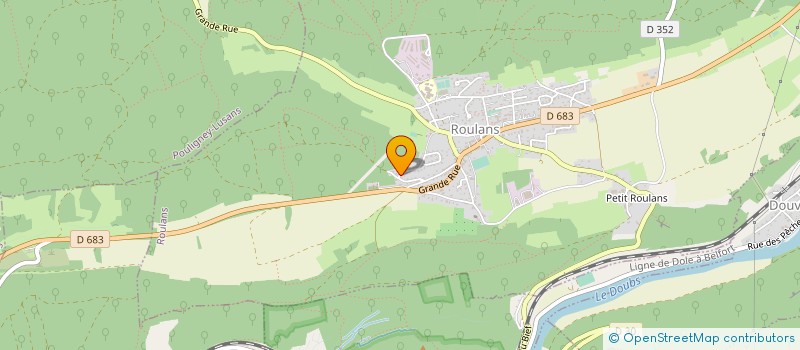 localisation de l'entreprise EURL ROULANS VINS DISTRIBUTION  ROULANS