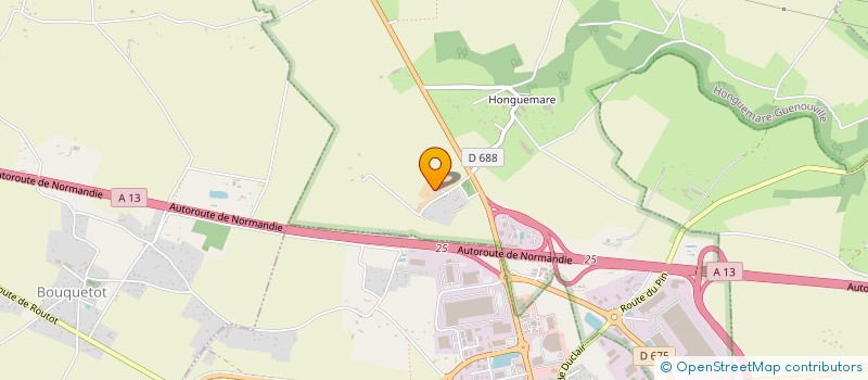 localisation de l'entreprise EURL ROUMOIS POMPAGE  HONGUEMARE-GUENOUVILLE