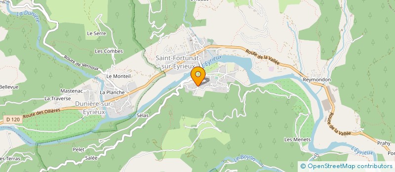localisation de l'entreprise EURL ROURE à LES OLLIERES-SUR-EYRIEUX