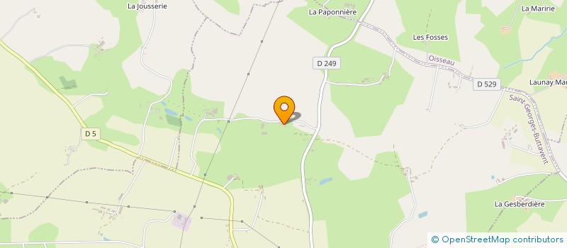 localisation de l'entreprise EURL ROUSIERE TP  SAINT-GEORGES-BUTTAVENT