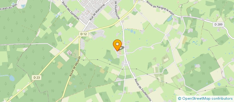 localisation de l'entreprise EURL ROUSSEAU MARECHALERIE  LOUPLANDE