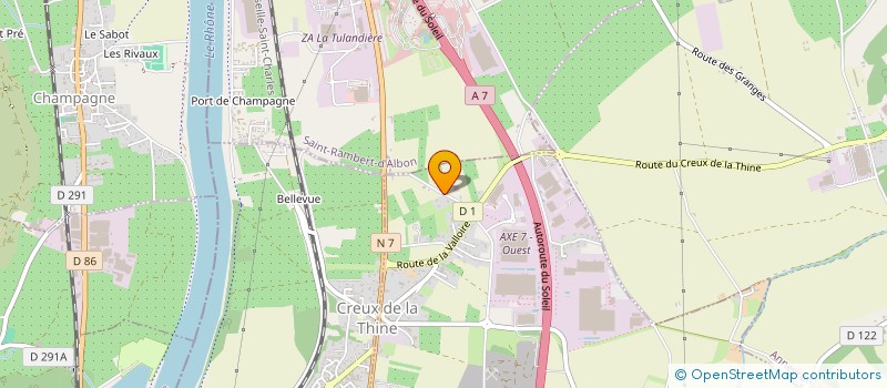 localisation de l'entreprise EURL ROUX JEAN MICHEL  SAINT RAMBERT D'ALBON