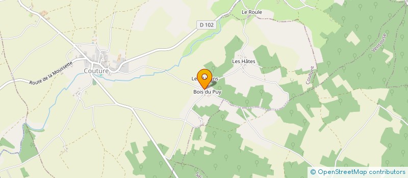 localisation de l'entreprise EURL ROUYER SERVICES JARDINAGES à COUTURE