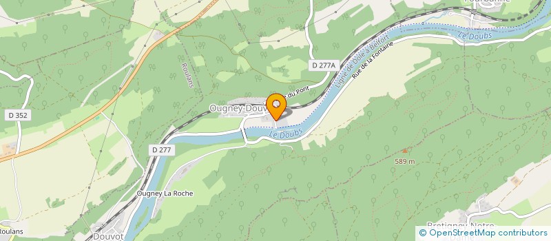 localisation de l'entreprise EURL ROY ISABELLE  OUGNEY-DOUVOT