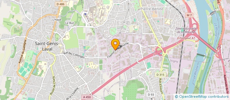 localisation de l'entreprise EURL RS RHONE ALPES  SAINT-GENIS-LAVAL