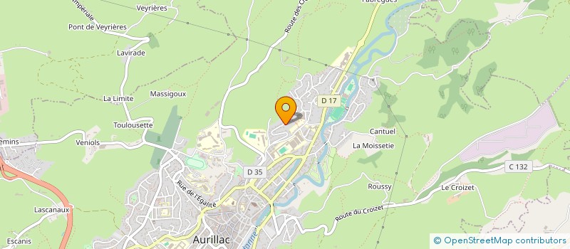 localisation de l'entreprise EURL RUHIER à AURILLAC